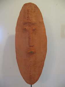 Maske aus Keramik, Bayerischer Wald